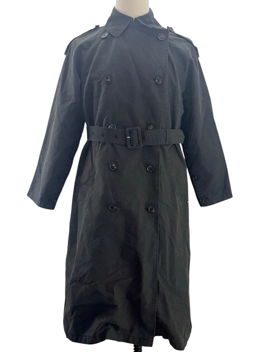 Scotch & Soda Amsterdam Charcoal Black Men’s Medium Trench Coat